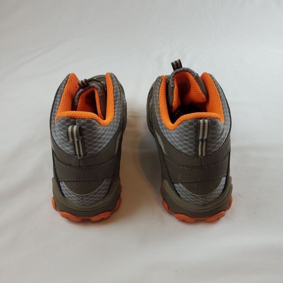 Merrell Chameleon 7 Waterproof Mid Hiking Boots Brown Orange Kids Sz 5.5M - Picture 4 of 8